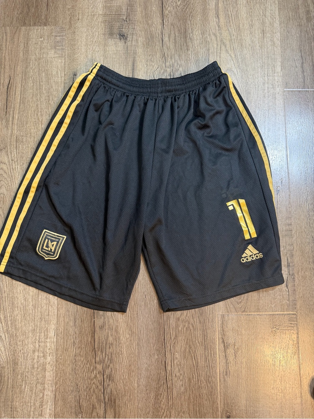 Adidas Black & Gold Athletic Shorts